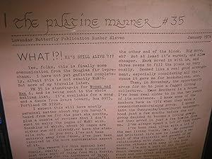 The Palatine Manner #35 January, 1976 Lavender Butterfly Publication Number Eleven