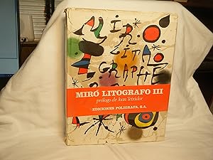 Immagine del venditore per Joan Miro Lithographs Vol. III, 1964-1969 venduto da curtis paul books, inc.