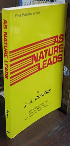 Immagine del venditore per As Nature Leads venduto da Atlantic Bookshop