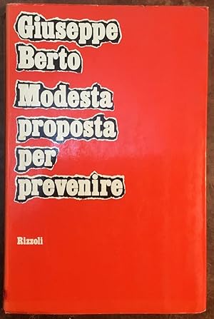 Modesta proposta per prevenire. Prima edizione