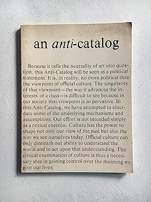 Seller image for an anti-catalog - with signed letter from Joseph Kosuth to John Perreault for sale by Aeon Bookstore
