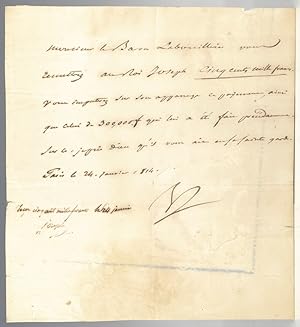 Napoleon Bonaparte and Joseph Bonaparte Signed Document.