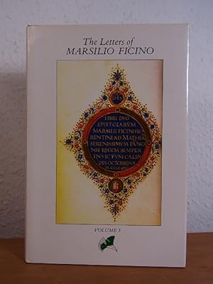 Seller image for The Letters of Marsilio Ficino. Volume 3 (being a Translation of Liber IV) for sale by Antiquariat Weber