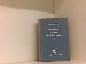 Seller image for Grundriss des Arbeitsrechts. for sale by Book Broker