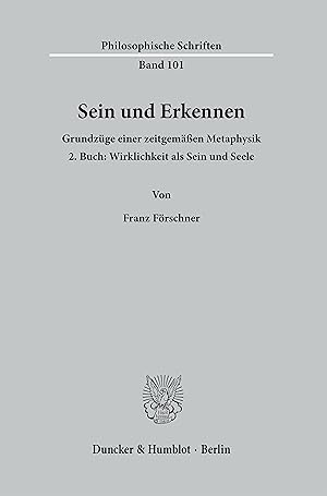 Seller image for Sein und Erkennen. for sale by moluna