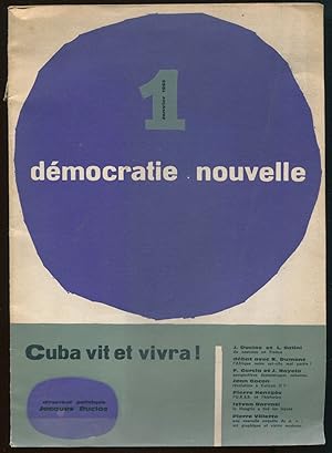 Image du vendeur pour Dmocratie nouvelle 1, janvier 1963 - Cuba vit et vivra! mis en vente par LibrairieLaLettre2