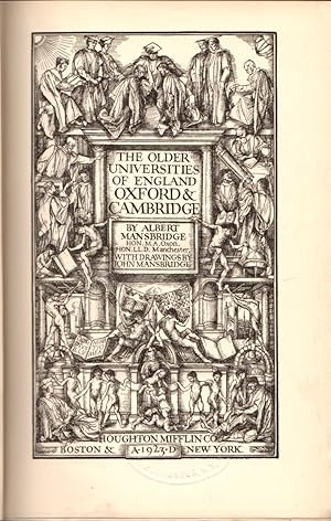 Seller image for The Older Universities of England Oxford & Cambridge for sale by Clausen Books, RMABA