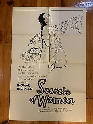 Secrets of Women One Sheet 1952 Anita Björk, Eva Dahlbeck