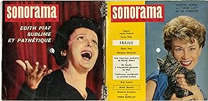 "Colette DERÉAL / Edith PIAF / Marcel PAGNOL" SONORAMA n°15 JANVIER 1960 (6 Flexidisques 33tours) EX