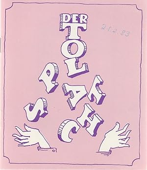 Seller image for Programmheft Moliere DER TOLPATSCH for sale by Programmhefte24 Schauspiel und Musiktheater der letzten 150 Jahre