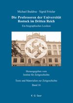 Image du vendeur pour Die Professoren der Universitaet Rostock im Dritten Reich mis en vente par moluna