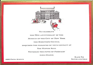 Museum of the City of New York: The Winter Ball Tiffany Invitations