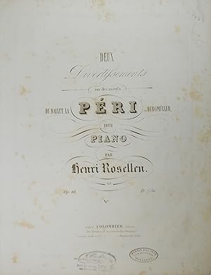 Seller image for Deux Divertissement sur des motifs du Ballet, La Peri de Burgmuller, pour Piano, Op.61/1 for sale by Austin Sherlaw-Johnson, Secondhand Music