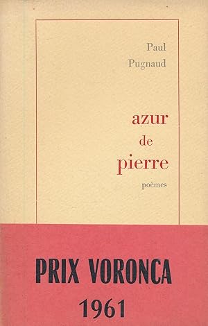 Imagen del vendedor de Azur de pierre a la venta por LIBRAIRIE GIL-ARTGIL SARL