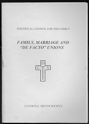 Seller image for Family, Marriage and "De Facto" Unions for sale by Trafford Books PBFA