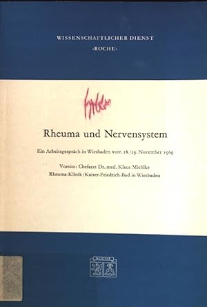 Bild des Verkufers fr Rheuma und Nervensystem; Ein Arbeitsgesprch in Wiesbaden vom 28./29. November 1969; Wissenschaftlicher Dienst; zum Verkauf von books4less (Versandantiquariat Petra Gros GmbH & Co. KG)