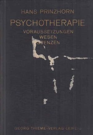 Imagen del vendedor de Psychotherapie. Voraussetzungen. Wesen. Grenzen. Ein Versuch zur Klrung der Grundlagen. a la venta por Fundus-Online GbR Borkert Schwarz Zerfa