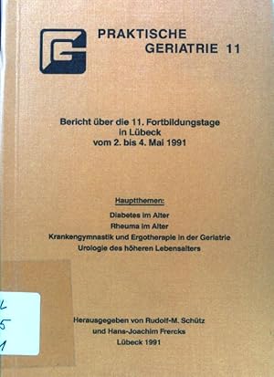 Seller image for Diabetes im Alter. - in: Bericht ber die 11. Fortbildungstage in Lbeck Praktische Geriatrie; 11; for sale by books4less (Versandantiquariat Petra Gros GmbH & Co. KG)