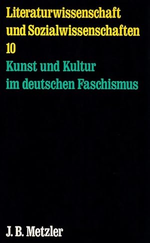 Seller image for Literaturwissenschaft und Sozialwissenschaften; Teil: 10. Kunst und Kultur im deutschen Faschismus. for sale by Fundus-Online GbR Borkert Schwarz Zerfa