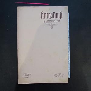 Imagen del vendedor de Kriegskunst in Wort und Bild (XV. Jahrgang, Heft 1, Oktober) - Der Weltkrieg in Einzelbildern a la venta por Bookstore-Online