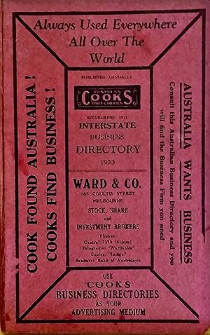 Cooks Interstate Business Directory of Victoria - Tasmania - New South Wales - Queensland.