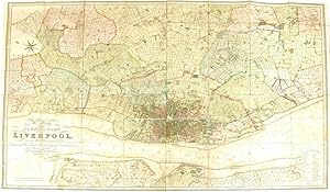 LIVERPOOL: MAP of the Town and Port of Liverpool, with their Environs, Including Seacomb, Woodsid...