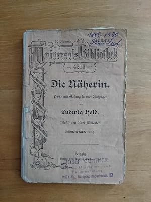Bild des Verkufers fr Die Nherin - Posse mit Gesang in vier Aufzgen zum Verkauf von Antiquariat Birgit Gerl