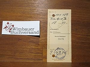 Autograph: Original Postscheckkontoabschnitt von Ernst Jünger /// Autogramm Autograph