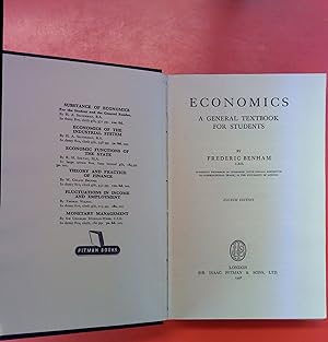 Bild des Verkufers fr Economics A General Textbook For Students. Fourth Edition zum Verkauf von biblion2