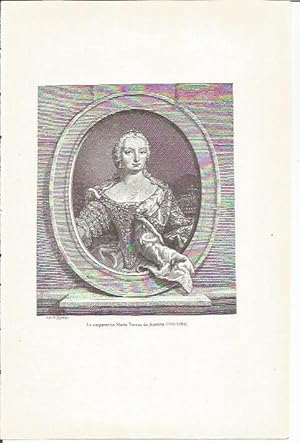 Bild des Verkufers fr LAMINA 23779: La emperatriz Maria Teresa de Austria zum Verkauf von EL BOLETIN