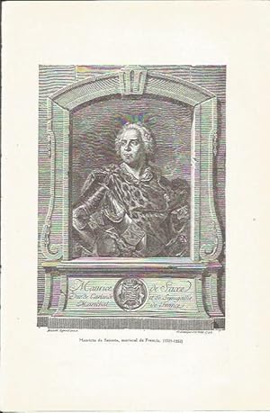 Imagen del vendedor de LAMINA 23762: Maurice de Sajonia, mariscal de Francia a la venta por EL BOLETIN