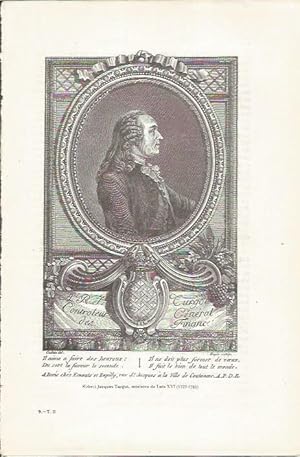 Seller image for LAMINA 23777: Robert Jacques Turgot for sale by EL BOLETIN