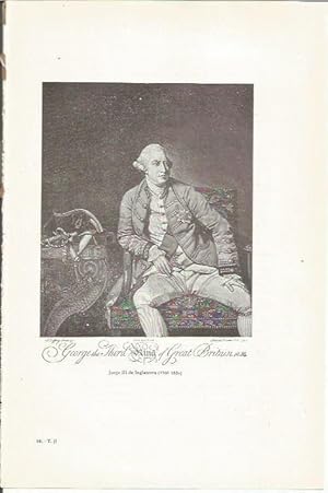 Bild des Verkufers fr LAMINA 23781: George III de Inglaterra zum Verkauf von EL BOLETIN