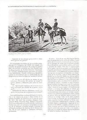 Bild des Verkufers fr LAMINA 23436: Guardia Civil a caballo, por J. Cusachs zum Verkauf von EL BOLETIN