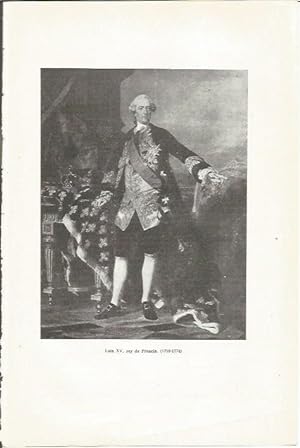 Bild des Verkufers fr LAMINA 23776: Luis XV de Francia zum Verkauf von EL BOLETIN