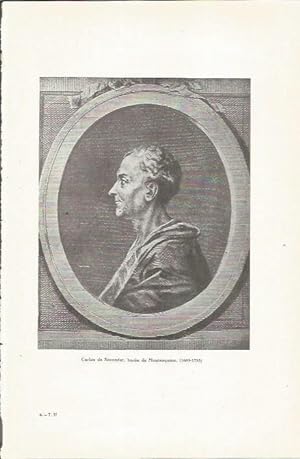 Bild des Verkufers fr LAMINA 23770: Charles de Secondat, baron de Montesquieu zum Verkauf von EL BOLETIN