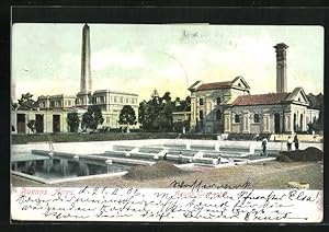 Bild des Verkufers fr Postcard Buenos Aires, Aquas Corrientes, Obelisk zum Verkauf von Bartko-Reher