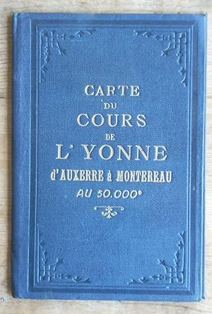 Imagen del vendedor de Carte du Cours de L'Yonne d'Auxerre a Montereau a la venta por Christian White Rare Books Ltd