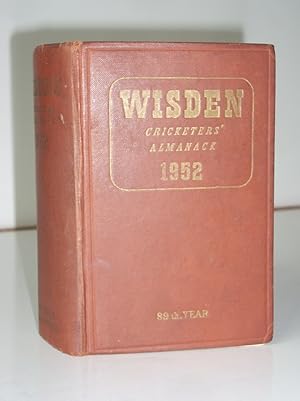 Imagen del vendedor de Wisden Cricketers' Almanack 1952 a la venta por Christian White Rare Books Ltd