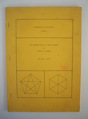 Seller image for An Introduction to Graph Theory for sale by Christian White Rare Books Ltd