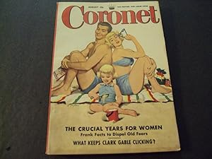 Coronet Magazine Aug 1950 Crucial Years for Women, Clark Gable