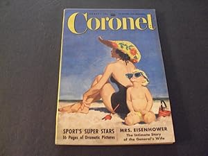 Coronet Magazine Aug 1951 Sports Super Stars Pictorial, Mrs. Eisenhower