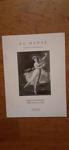 Image du vendeur pour LA DANSE. Gravures et lithographies du XVIIe au XXe sicle. Collection de Madame C. mis en vente par Librairie Sainte-Marie