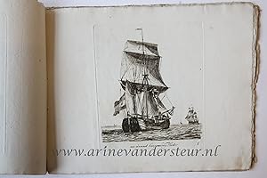 Bild des Verkufers fr Antique print album, etching | Vercheyde Soorten van HOLLANDSE Vaartuigen Geteekenten Gesneeden door G. Groenewegen 2de Boekje / Pluiseurs Sortes de BATIMENS HOLLANDOISE dessin et grav par G. Groenewegen. 2de Cahier 1787, 12 pp. zum Verkauf von Antiquariaat Arine van der Steur / ILAB