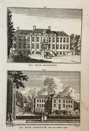 [Antique print] Het Huis Zoestdijk / Het Huis Zoestdijk van eene ander zijde.