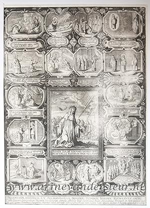 [19th/20th century heliogravure] after L. Siceram (fl. 1623) BEATA IDA DE LOVANIO (Roosendael Abb...