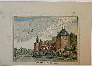 [Antique print] Het Hof ter Burg, 1743.