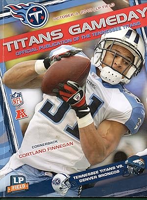 Image du vendeur pour NFL: Gameday Tennessee Titans Vs Denver Broncos October 3, 2010 mis en vente par Warren Hahn