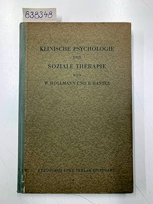 Bild des Verkufers fr Klinische Psychologie und soziale Therapie. zum Verkauf von Versand-Antiquariat Konrad von Agris e.K.