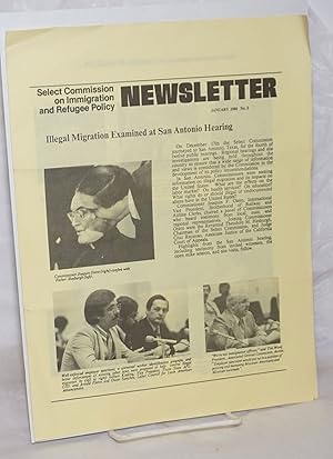 Image du vendeur pour Select Commission on Immigration and Refugee Policy newsletter; #3, January 1980: Illegal migration examined at San Antonio hearing mis en vente par Bolerium Books Inc.